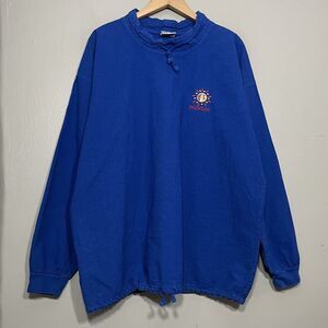Vintage Peer Wear Unisex Size XL Blue Cotton Pullover Mazatlan Mexico Sun 80s
